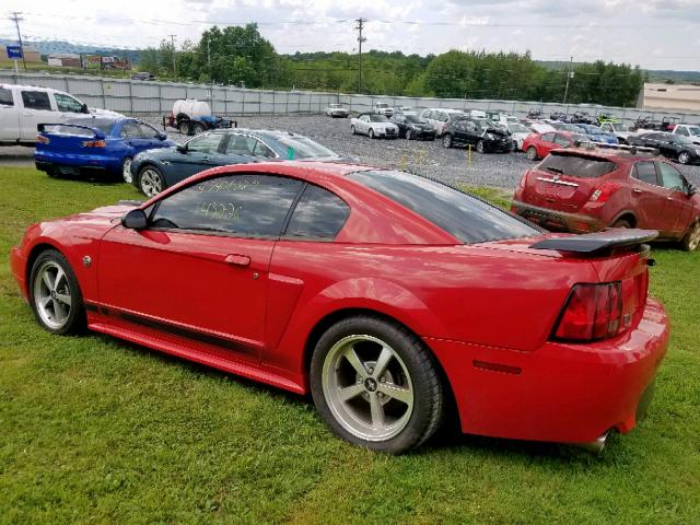 1FAFP42R74F198058 - 2004 FORD MUSTANG MA RED photo 3