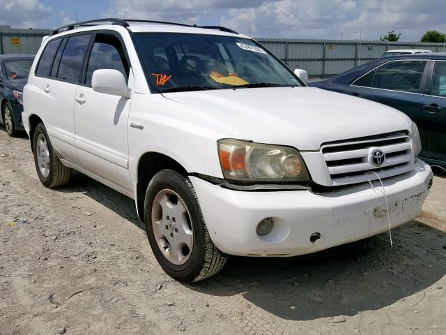 JTEDP21AX40042807 - 2004 TOYOTA HIGHLANDER WHITE photo 1