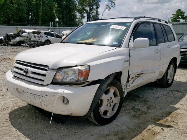 JTEDP21AX40042807 - 2004 TOYOTA HIGHLANDER WHITE photo 2