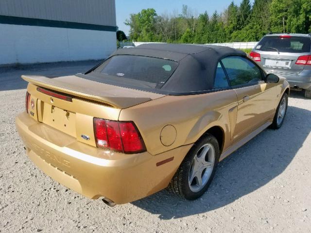 1FAFP45X2YF243231 - 2000 FORD MUSTANG GT GOLD photo 4