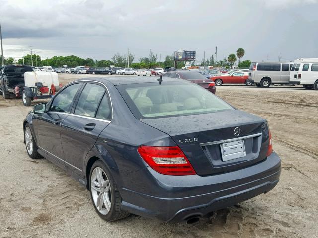 WDDGF4HB9DR271513 - 2013 MERCEDES-BENZ C 250 GRAY photo 3