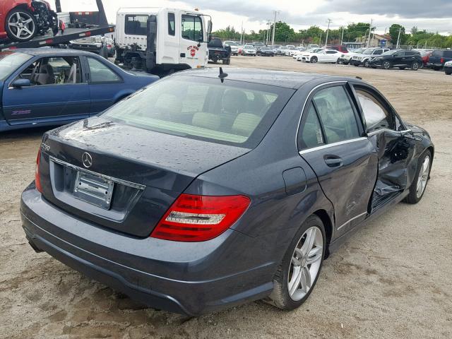 WDDGF4HB9DR271513 - 2013 MERCEDES-BENZ C 250 GRAY photo 4