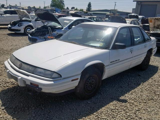 1G2WH54T4NF305885 - 1992 PONTIAC GRAND PRIX WHITE photo 2