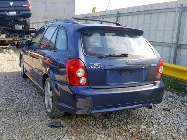 JM1BJ245231141206 - 2003 MAZDA PROTEGE PR BLUE photo 3