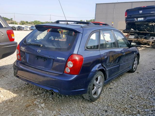 JM1BJ245231141206 - 2003 MAZDA PROTEGE PR BLUE photo 4