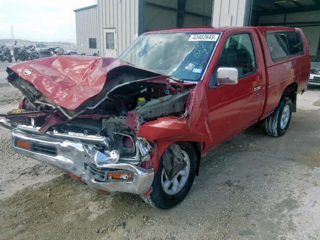 1N6SD11S8VC392019 - 1997 NISSAN TRUCK BASE RED photo 2