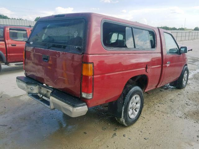 1N6SD11S8VC392019 - 1997 NISSAN TRUCK BASE RED photo 4