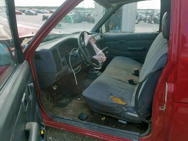 1N6SD11S8VC392019 - 1997 NISSAN TRUCK BASE RED photo 5