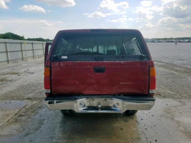 1N6SD11S8VC392019 - 1997 NISSAN TRUCK BASE RED photo 6