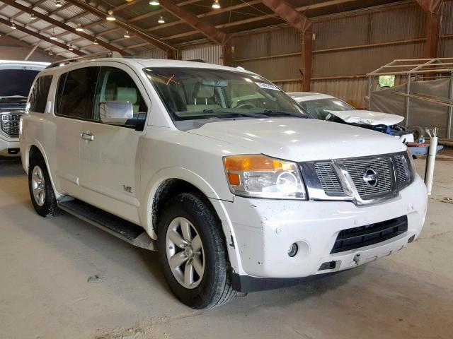 5N1BA08D68N608936 - 2008 NISSAN ARMADA SE WHITE photo 1