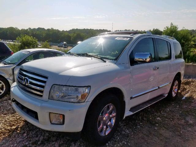 5N3AA08C97N803048 - 2007 INFINITI QX56 WHITE photo 2