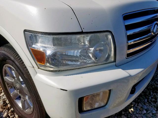 5N3AA08C97N803048 - 2007 INFINITI QX56 WHITE photo 9