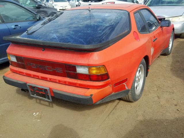 WP0AA0943GN456787 - 1986 PORSCHE 944 RED photo 4