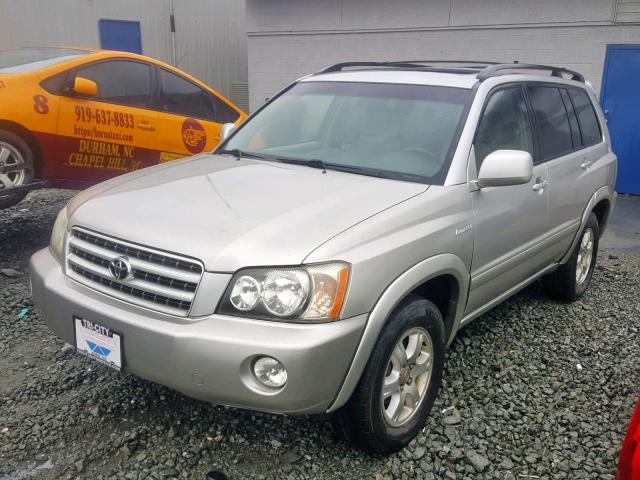 JTEGF21A710022509 - 2001 TOYOTA HIGHLANDER SILVER photo 2