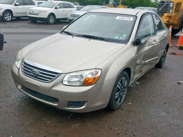 KNAFE122385533780 - 2008 KIA SPECTRA EX BEIGE photo 2