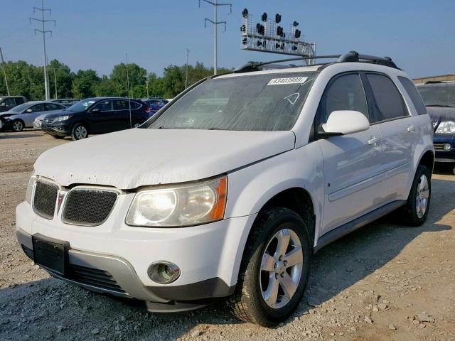 2CKDL63F166144970 - 2006 PONTIAC TORRENT WHITE photo 2