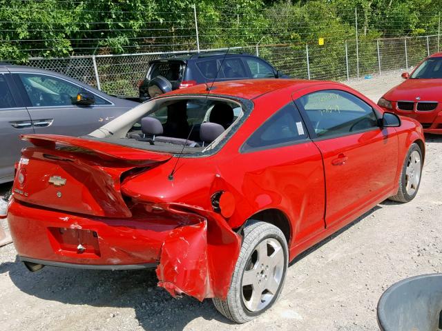 1G1AF1F57A7148532 - 2010 CHEVROLET COBALT 2LT RED photo 4