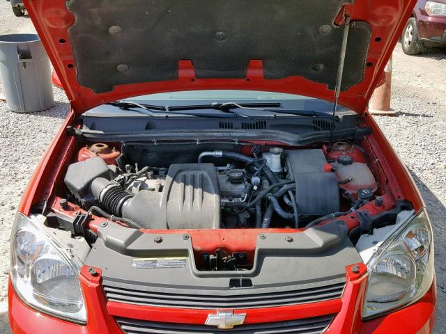 1G1AF1F57A7148532 - 2010 CHEVROLET COBALT 2LT RED photo 7