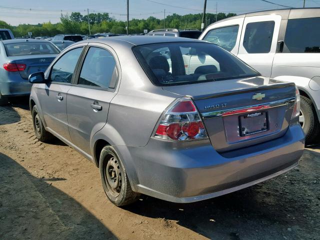 KL1TD5DE0AB126005 - 2010 CHEVROLET AVEO LS GRAY photo 3