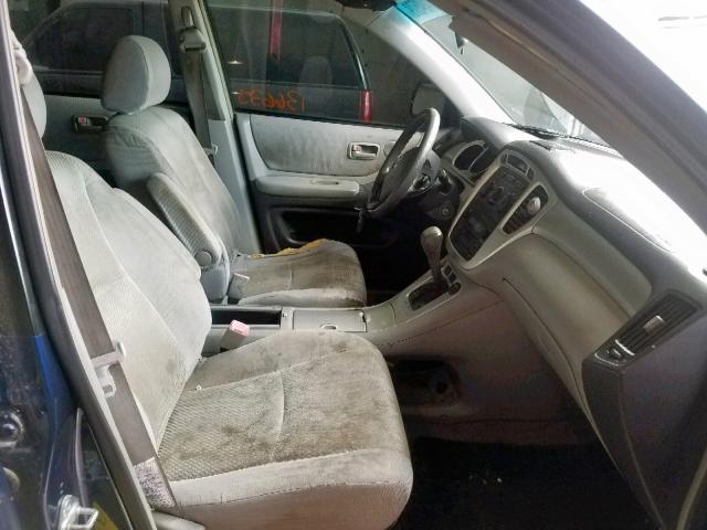 JTEEP21A150104990 - 2005 TOYOTA HIGHLANDER BLUE photo 5