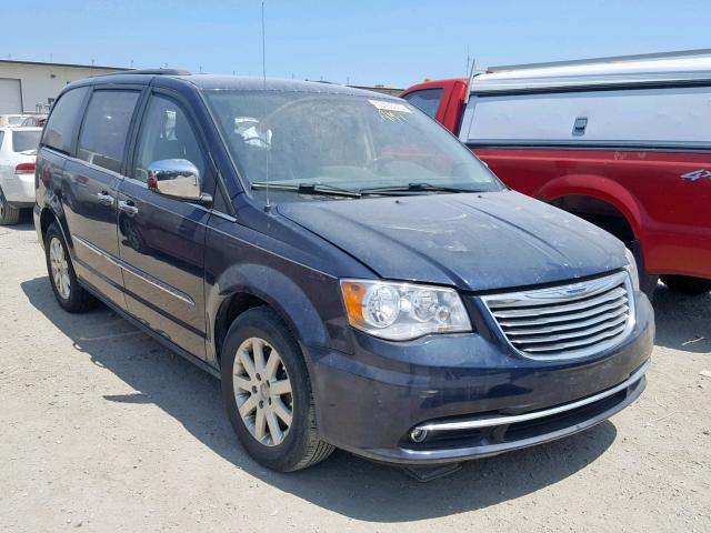 2C4RC1CG9CR412053 - 2012 CHRYSLER TOWN & COU BLUE photo 1