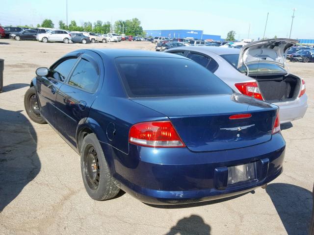 1C3EL46X86N100405 - 2006 CHRYSLER SEBRING BLUE photo 3