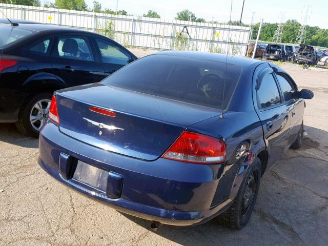 1C3EL46X86N100405 - 2006 CHRYSLER SEBRING BLUE photo 4