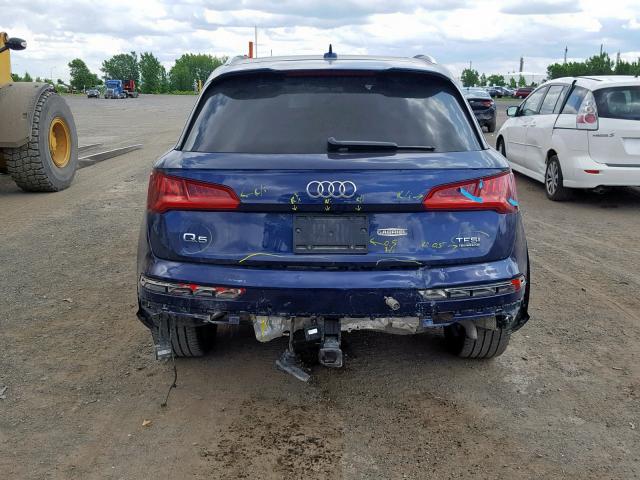 WA1ENAFY9J2014344 - 2018 AUDI Q5 PROGRES BLUE photo 9