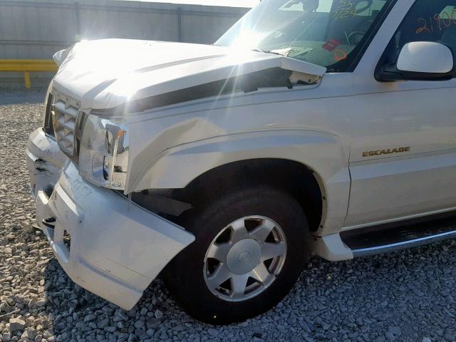 1GYEK63N62R190454 - 2002 CADILLAC ESCALADE L WHITE photo 9