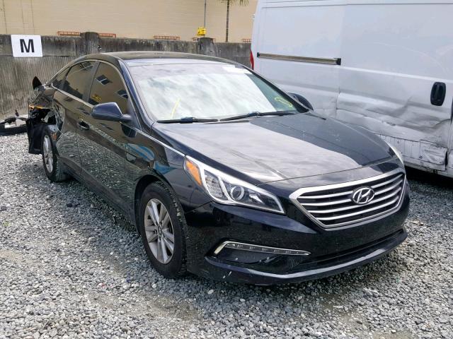 5NPE24AFXFH206061 - 2015 HYUNDAI SONATA SE BLACK photo 1