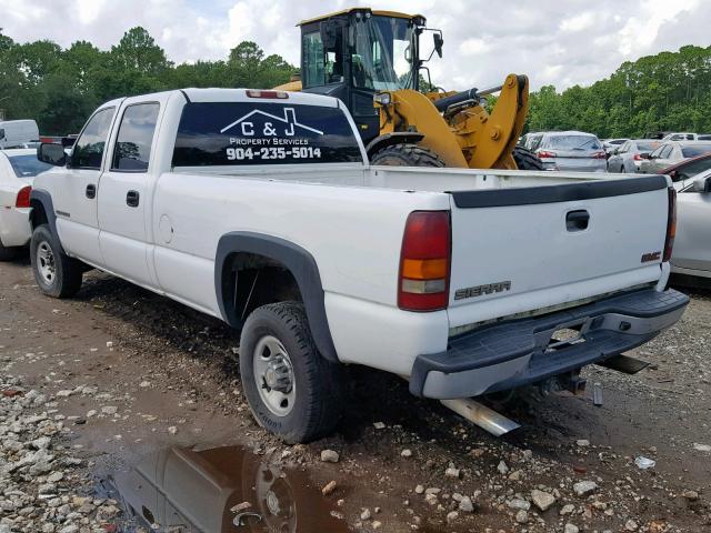 1GTHC23U62F137089 - 2002 GMC SIERRA C25 WHITE photo 3