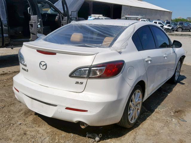 JM1BL1V50C1504296 - 2012 MAZDA 3 S WHITE photo 4