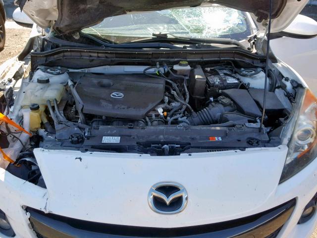 JM1BL1V50C1504296 - 2012 MAZDA 3 S WHITE photo 7