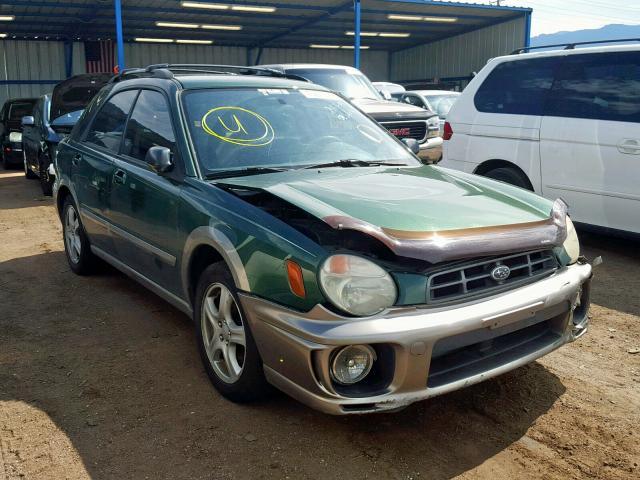 JF1GG68592H825526 - 2002 SUBARU IMPREZA OU GREEN photo 1