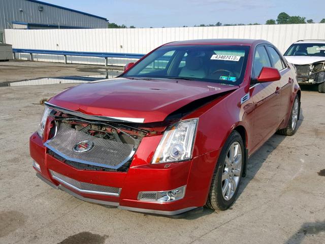 1G6DT57V280162993 - 2008 CADILLAC CTS HI FEA RED photo 2