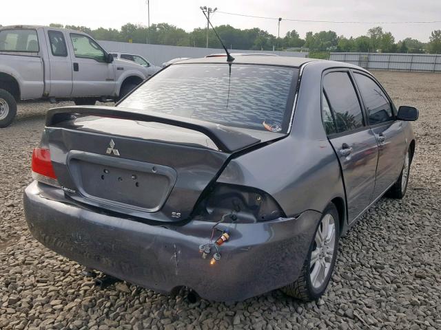 JA3AJ26E05U018514 - 2005 MITSUBISHI LANCER ES GRAY photo 4