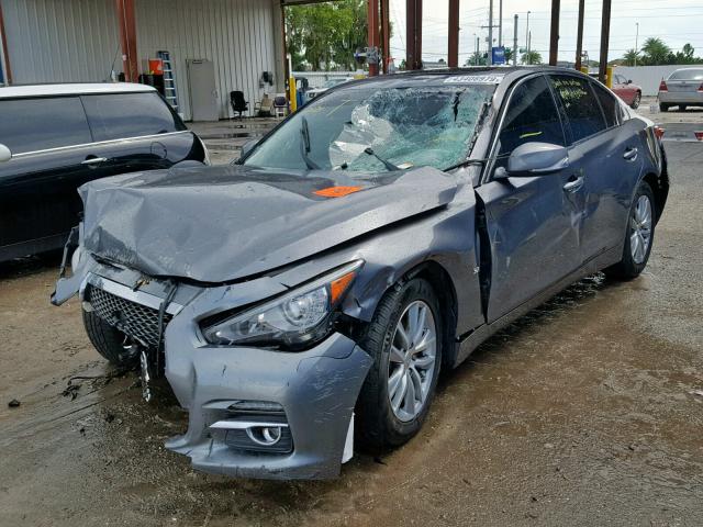 JN1BV7AP7FM353810 - 2015 INFINITI Q50 BASE BURN photo 2