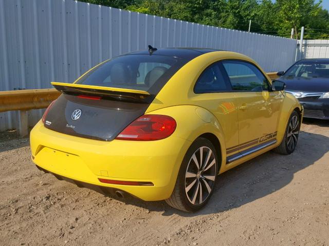 3VWVT7AT7EM618139 - 2014 VOLKSWAGEN BEETLE TUR YELLOW photo 4