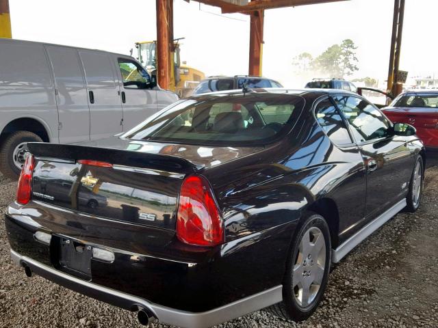 2G1WL16C869359094 - 2006 CHEVROLET MONTE CARL BLACK photo 4