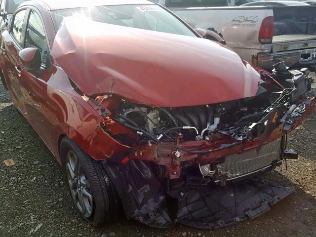 3MYDLBYV7KY506410 - 2019 TOYOTA YARIS L RED photo 9