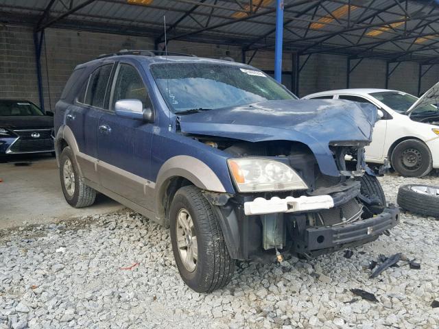 KNDJC733245226995 - 2004 KIA SORENTO EX BLUE photo 1