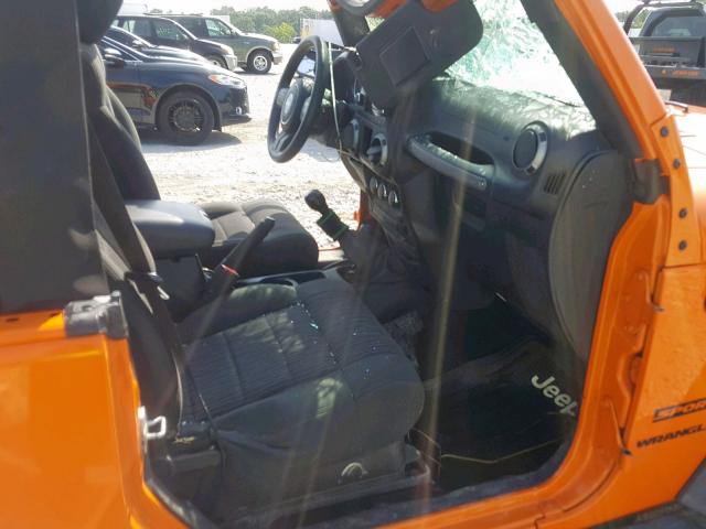 1C4AJWAG0CL154520 - 2012 JEEP WRANGLER S ORANGE photo 5