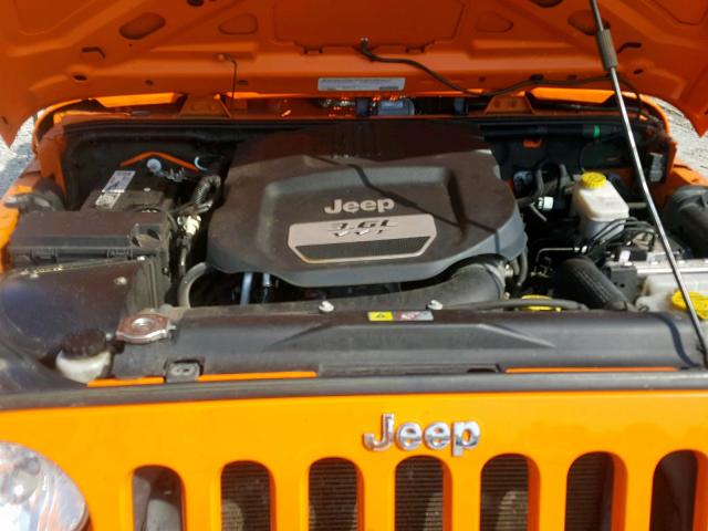 1C4AJWAG0CL154520 - 2012 JEEP WRANGLER S ORANGE photo 7