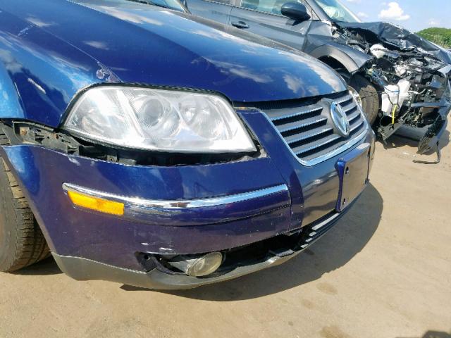 WVWBD63BX5P049749 - 2005 VOLKSWAGEN PASSAT GLS BLUE photo 9