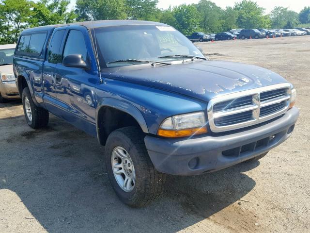 1B7GG12X32S645050 - 2002 DODGE DAKOTA BAS BLUE photo 1