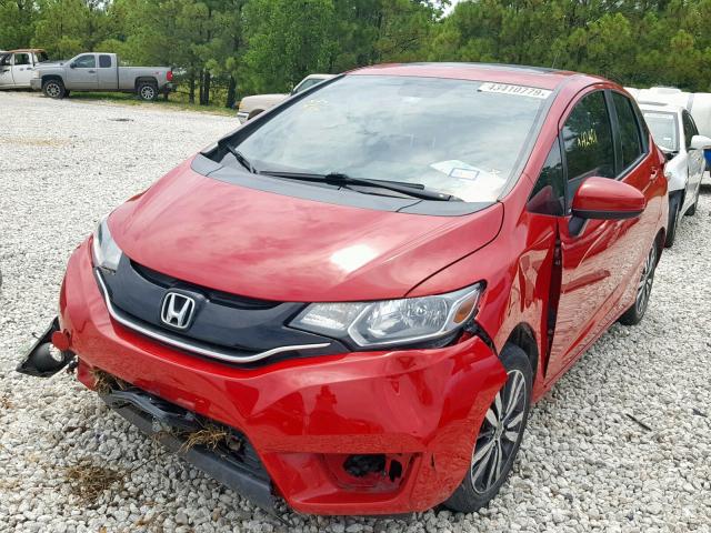 3HGGK5G85FM737400 - 2015 HONDA FIT EX RED photo 2