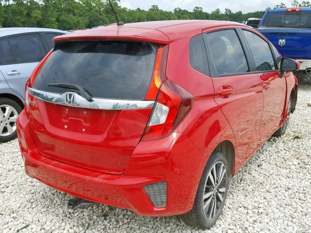 3HGGK5G85FM737400 - 2015 HONDA FIT EX RED photo 4