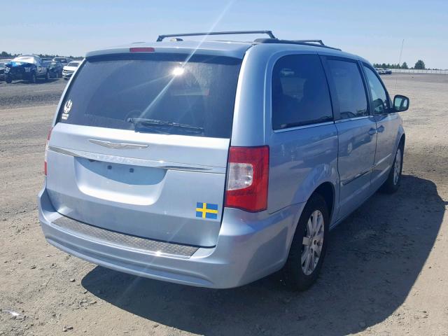 2C4RC1BG8CR362375 - 2012 CHRYSLER TOWN & COU BLUE photo 4