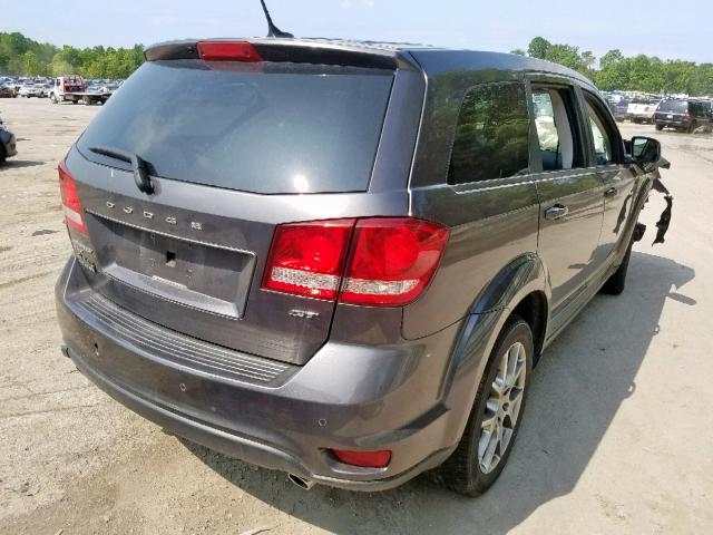 3C4PDDEG1HT610648 - 2017 DODGE JOURNEY GT GRAY photo 4