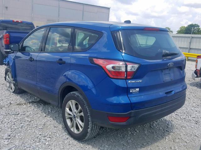 1FMCU0F77HUE32767 - 2017 FORD ESCAPE S BLUE photo 3